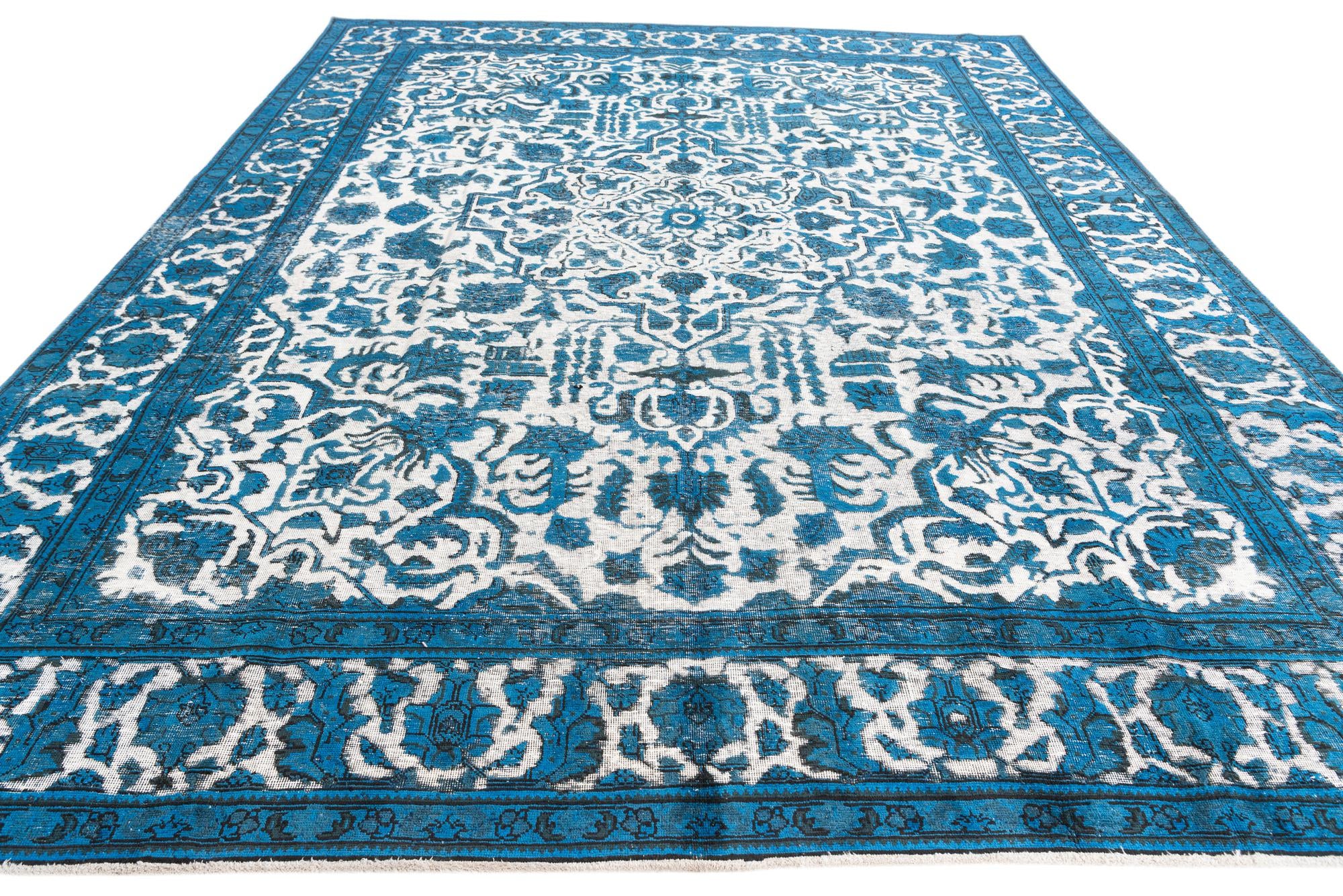9' 9 x 12' 9 Hand Knotted Ultra Vintage Persian Wool Rug