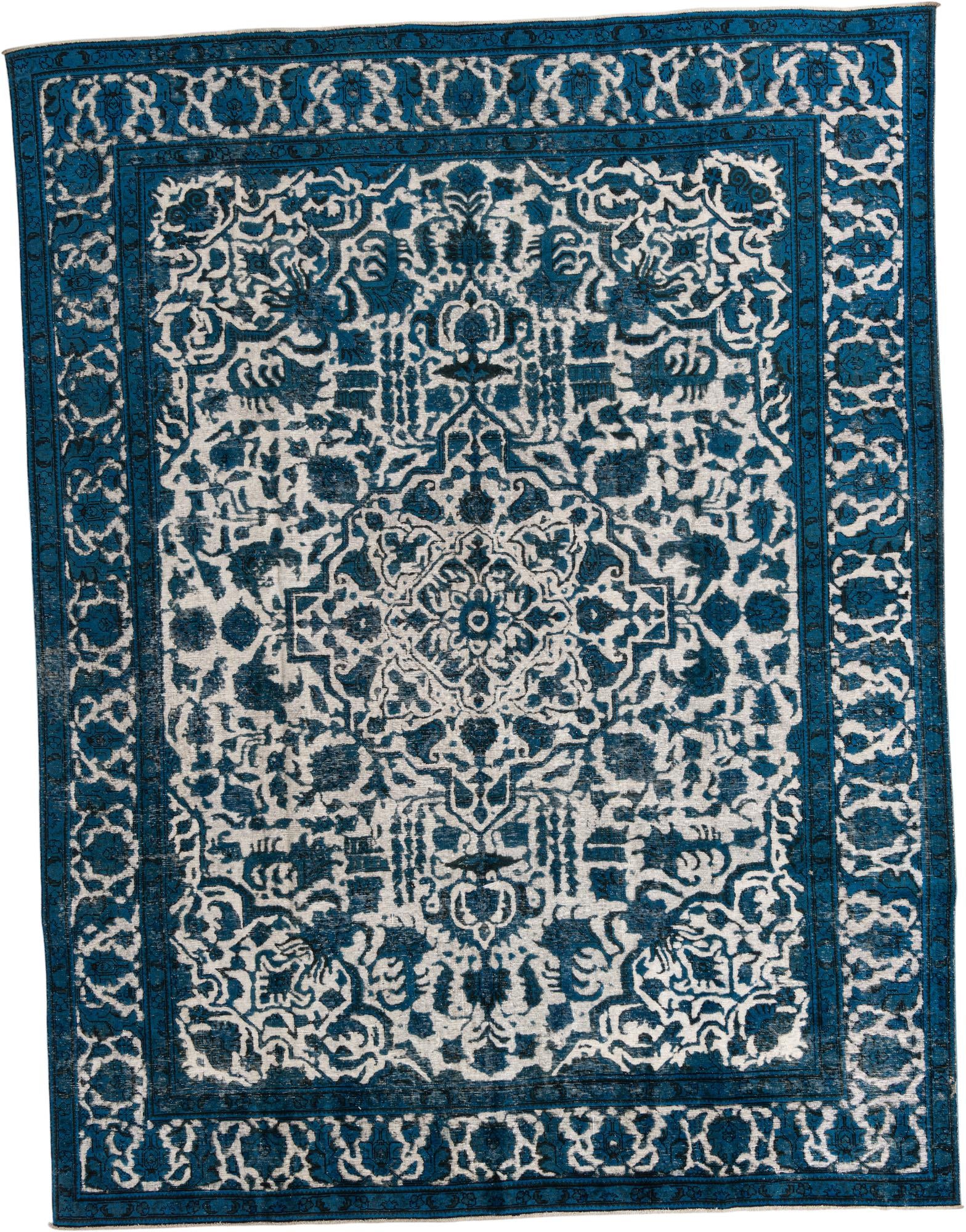 9' 9 x 12' 9 Hand Knotted Ultra Vintage Persian Wool Rug