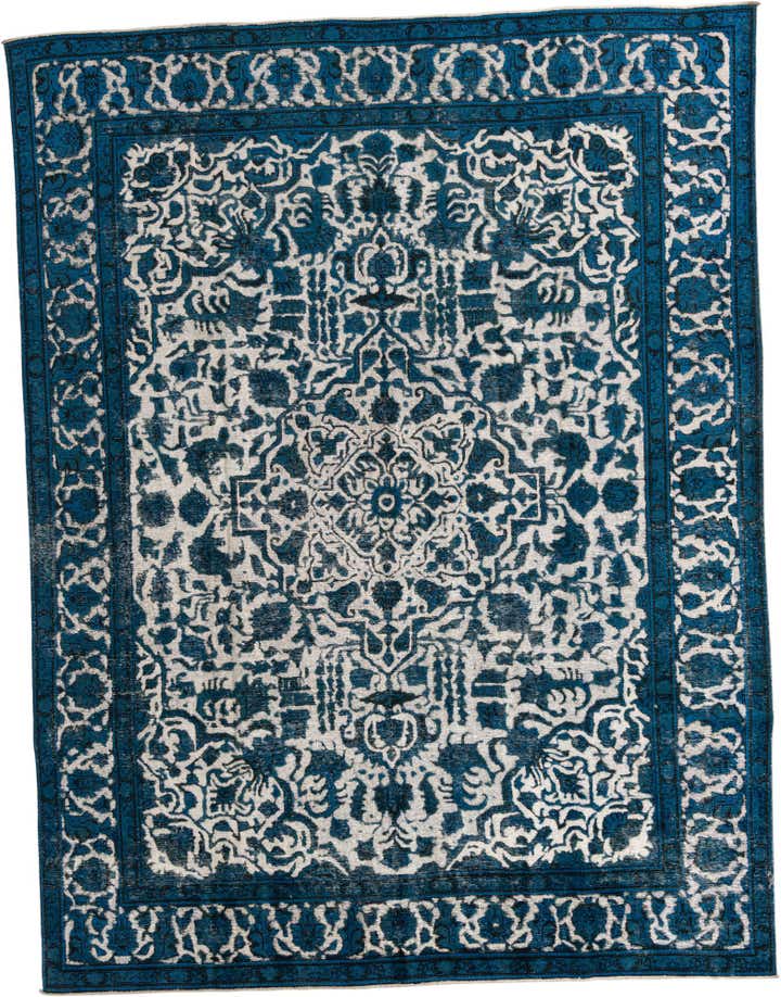 9' 9 x 12' 9 Hand Knotted Ultra Vintage Persian Wool Rug