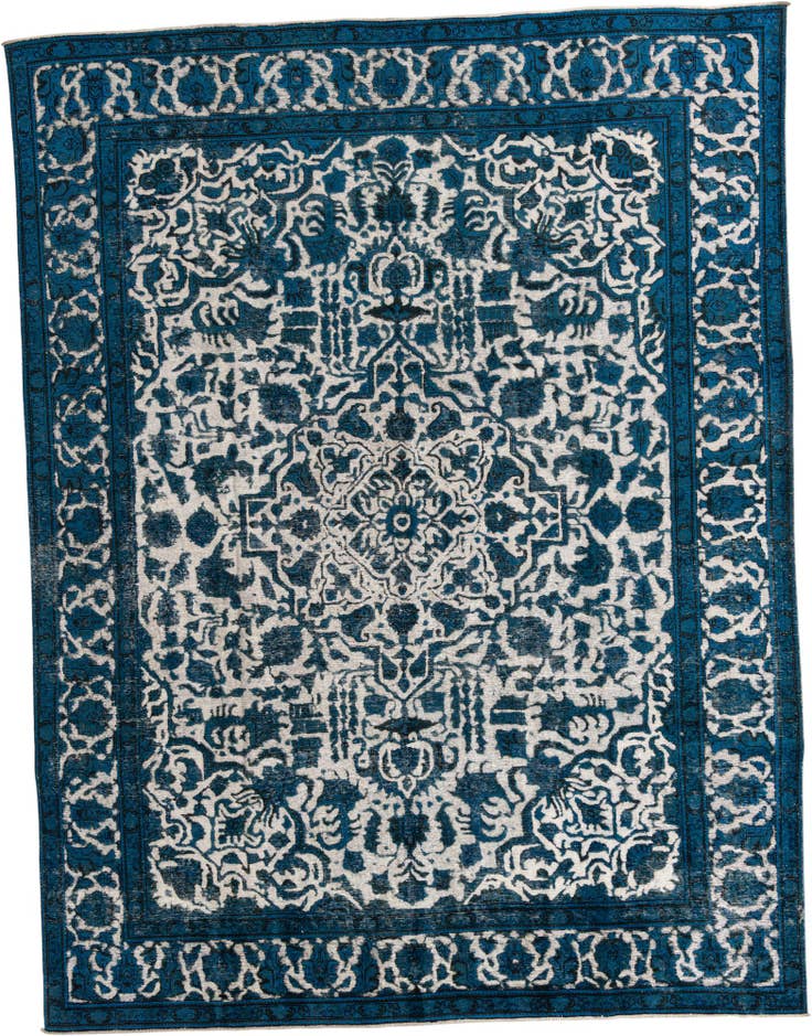 Detail image of 9' 9 x 12' 9 Hand Knotted Ultra Vintage Persian Wool Rug