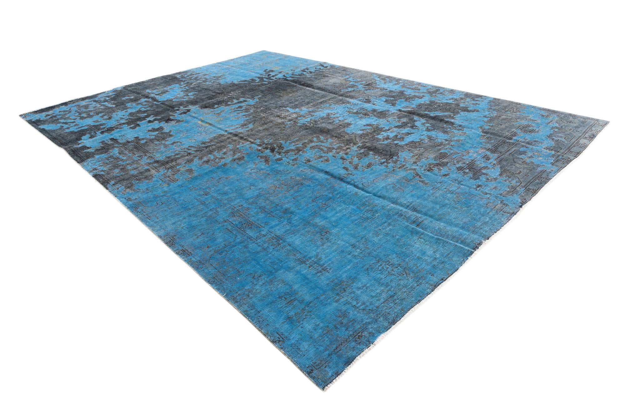 9' 5 x 12' 10 Hand Knotted Ultra Vintage Persian Wool Rug