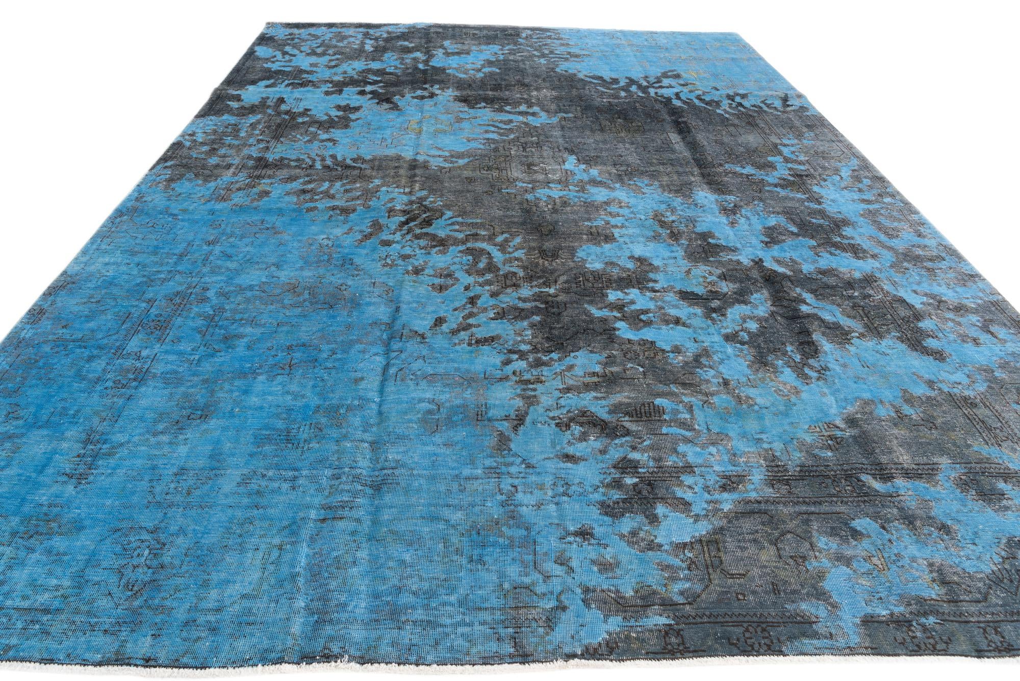 9' 5 x 12' 10 Hand Knotted Ultra Vintage Persian Wool Rug