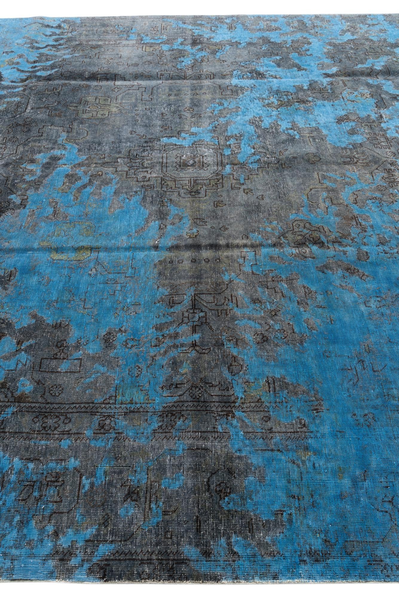 9' 5 x 12' 10 Hand Knotted Ultra Vintage Persian Wool Rug
