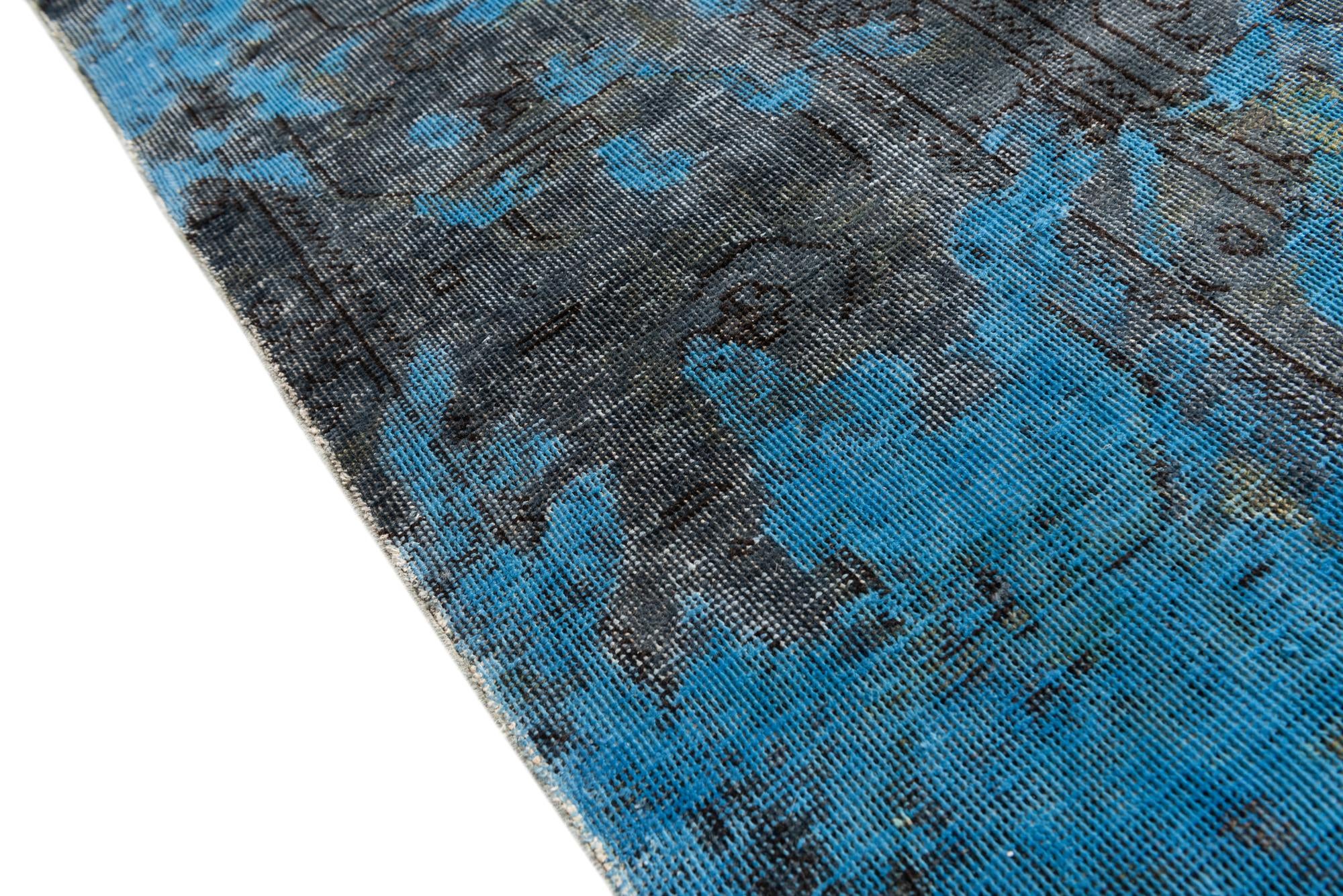9' 5 x 12' 10 Hand Knotted Ultra Vintage Persian Wool Rug