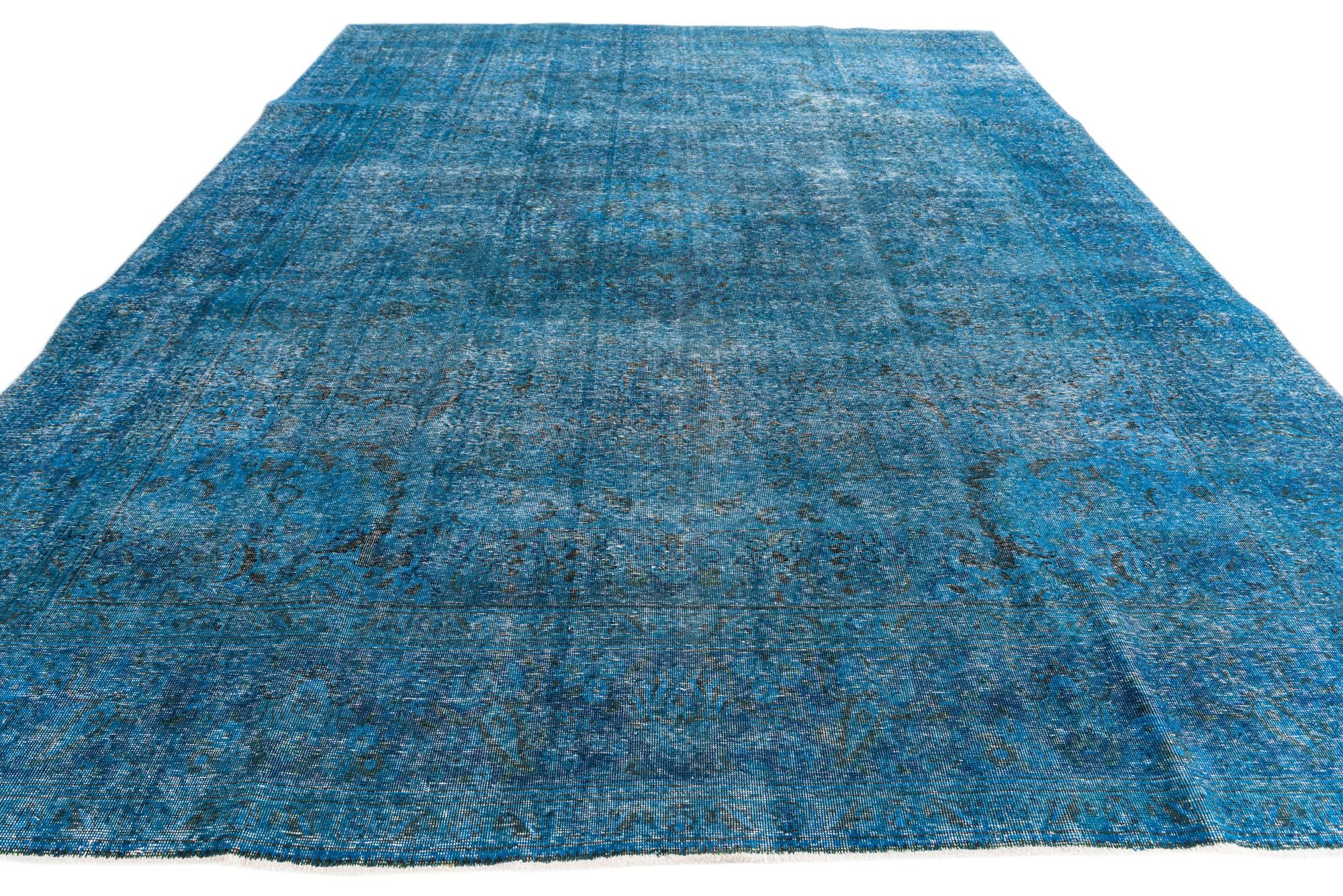 9' 8 x 12' 7 Hand Knotted Ultra Vintage Persian Wool Rug