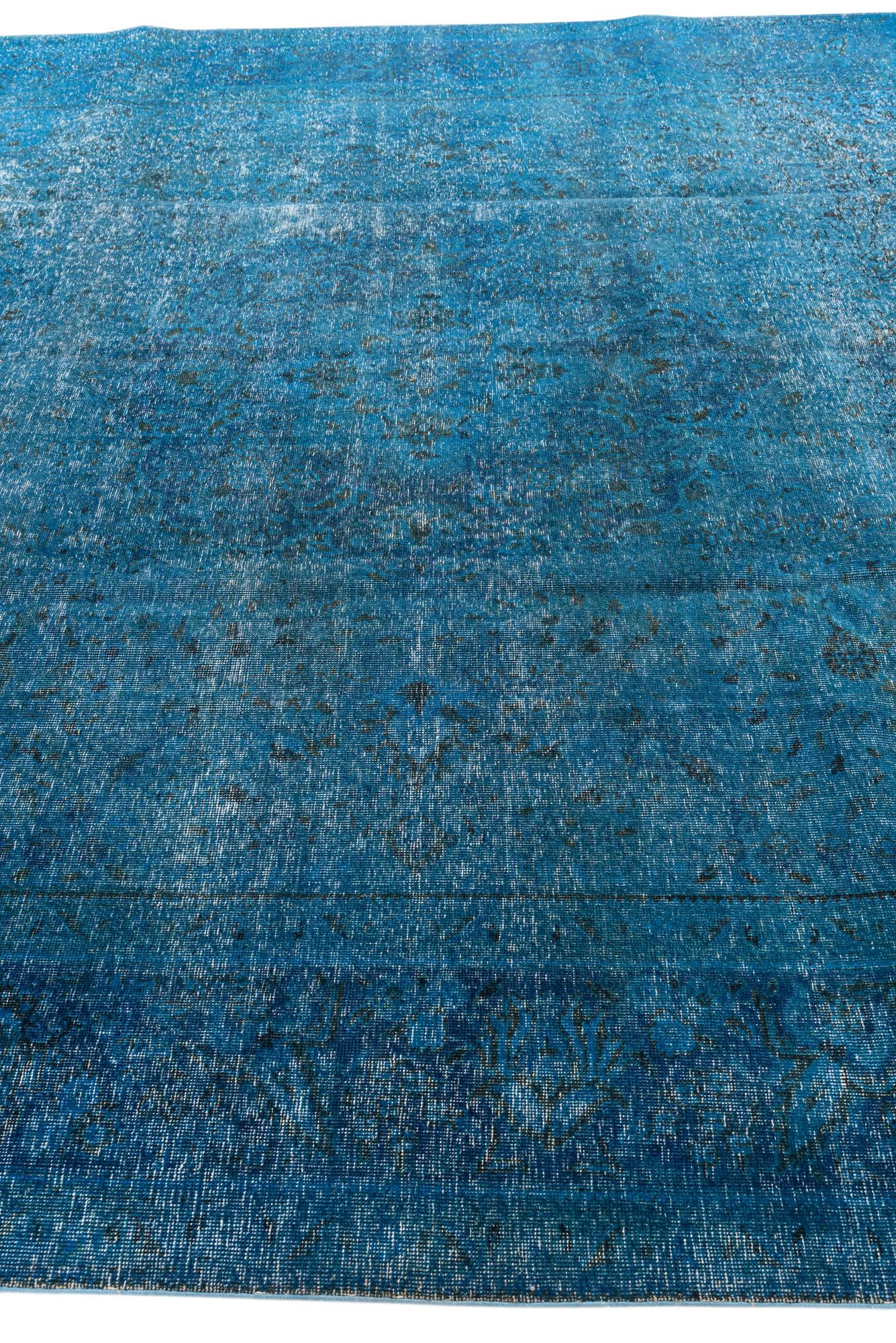 9' 8 x 12' 7 Hand Knotted Ultra Vintage Persian Wool Rug