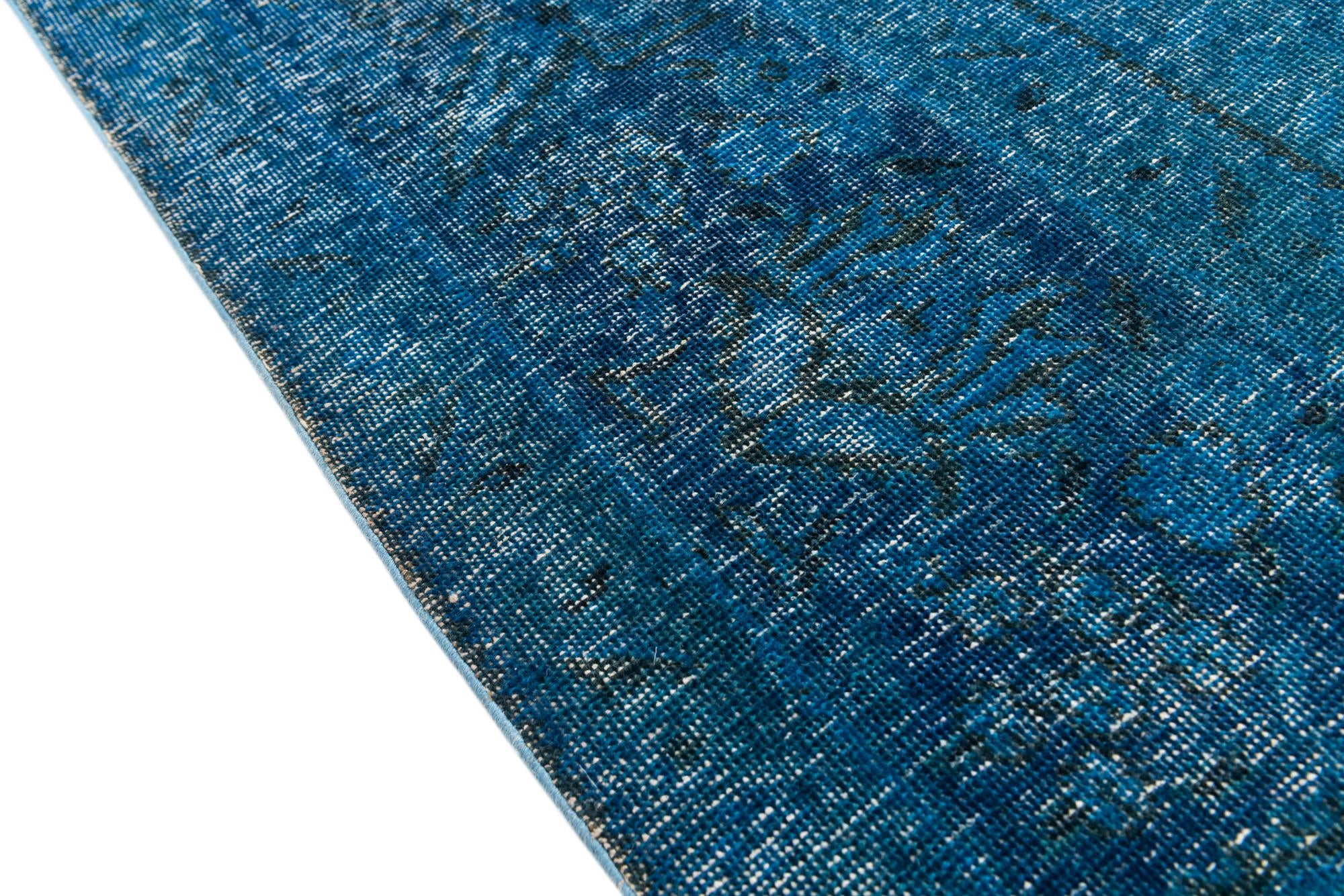 9' 8 x 12' 7 Hand Knotted Ultra Vintage Persian Wool Rug