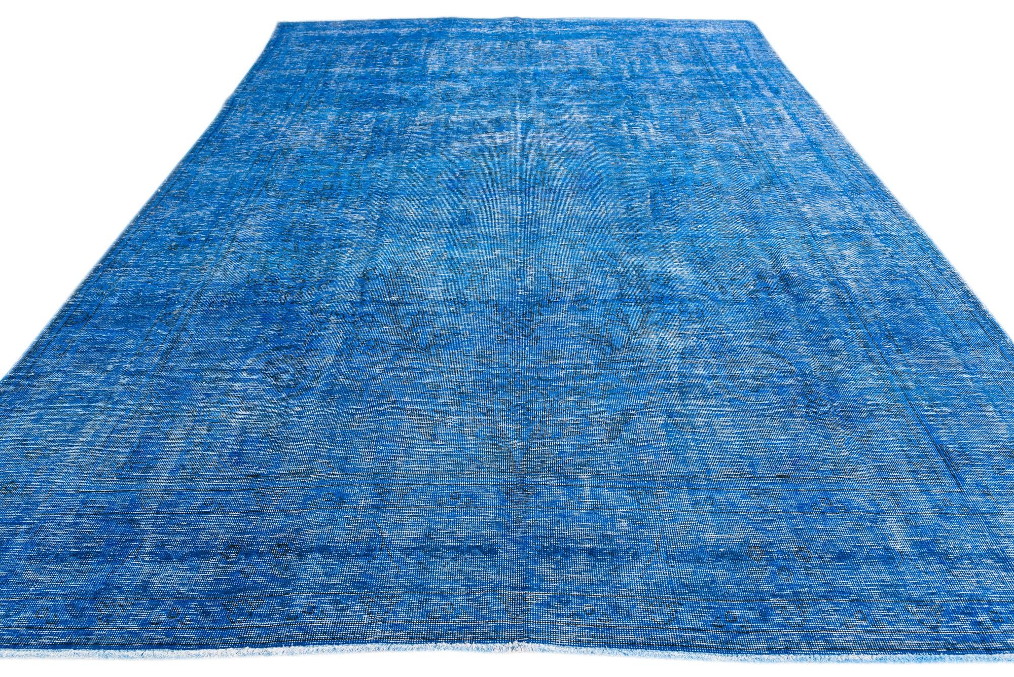 7' 9 x 10' 9 Hand Knotted Ultra Vintage Persian Wool Rug