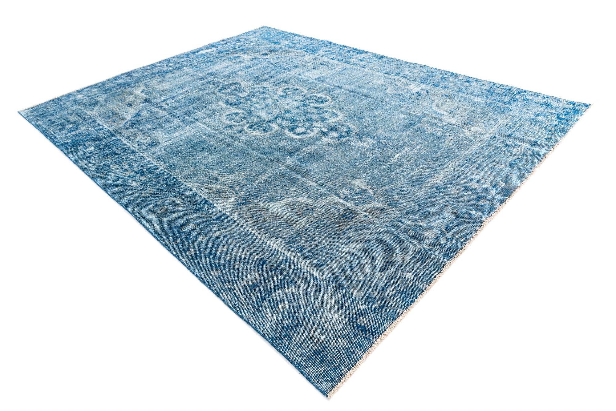 9' 4 x 11' 10 Hand Knotted Ultra Vintage Persian Wool Rug
