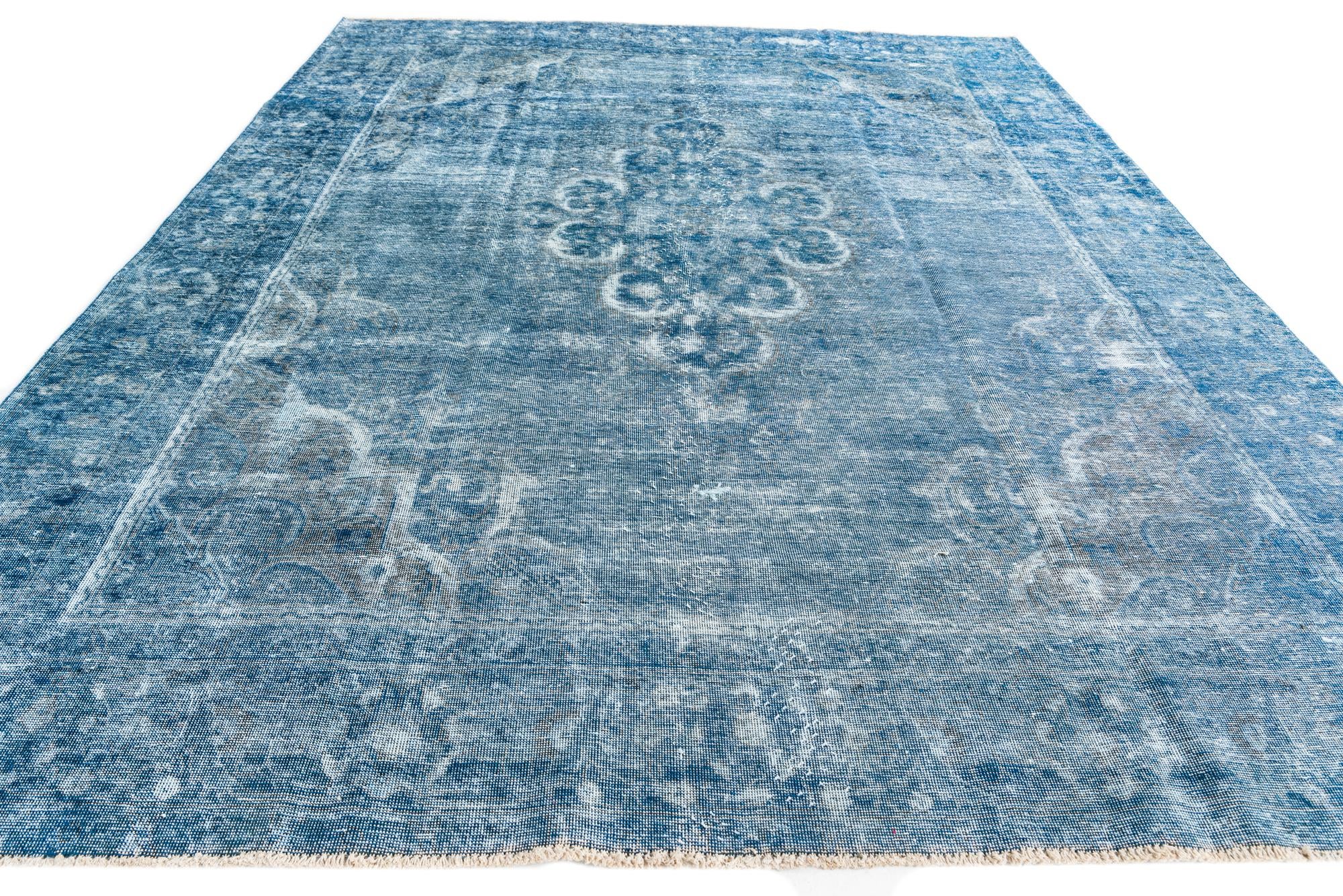 9' 4 x 11' 10 Hand Knotted Ultra Vintage Persian Wool Rug