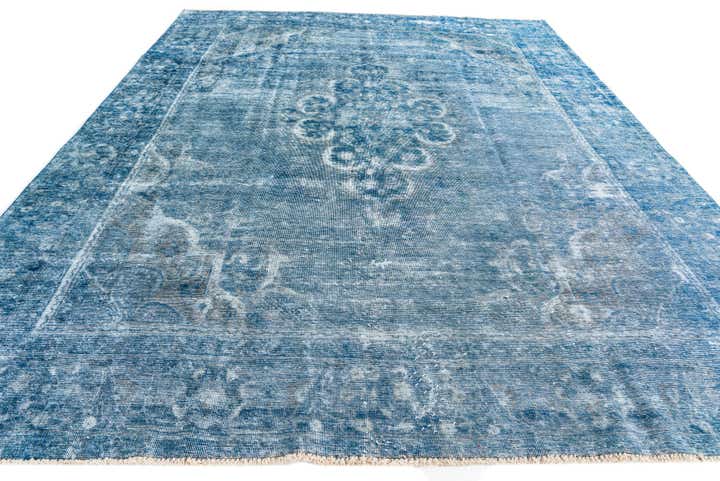 9' 4 x 11' 10 Hand Knotted Ultra Vintage Persian Wool Rug