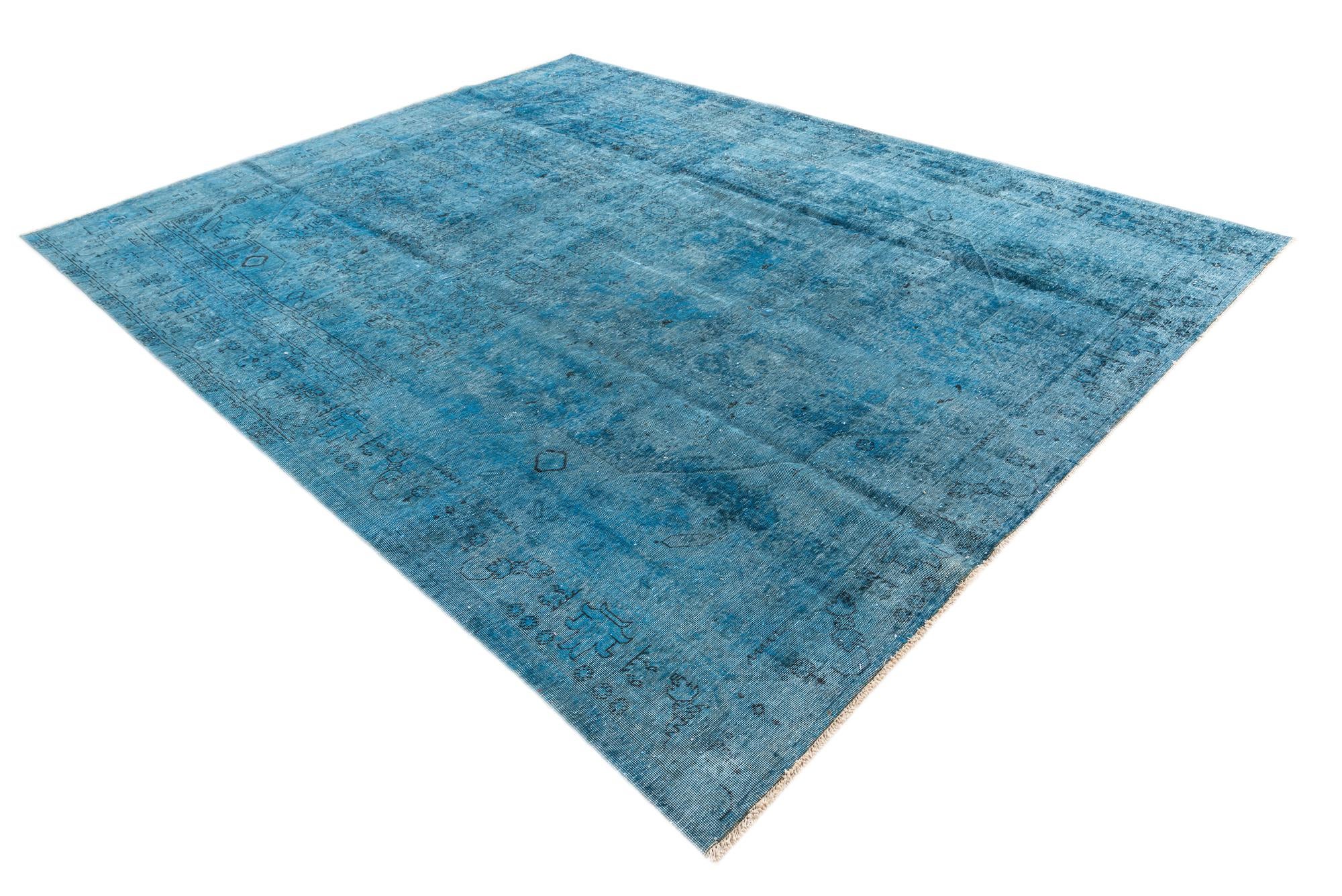 9' 5 x 12' 4 Hand Knotted Ultra Vintage Persian Wool Rug