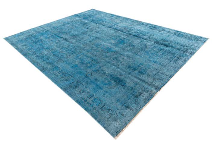 9' 5 x 12' 4 Hand Knotted Ultra Vintage Persian Wool Rug