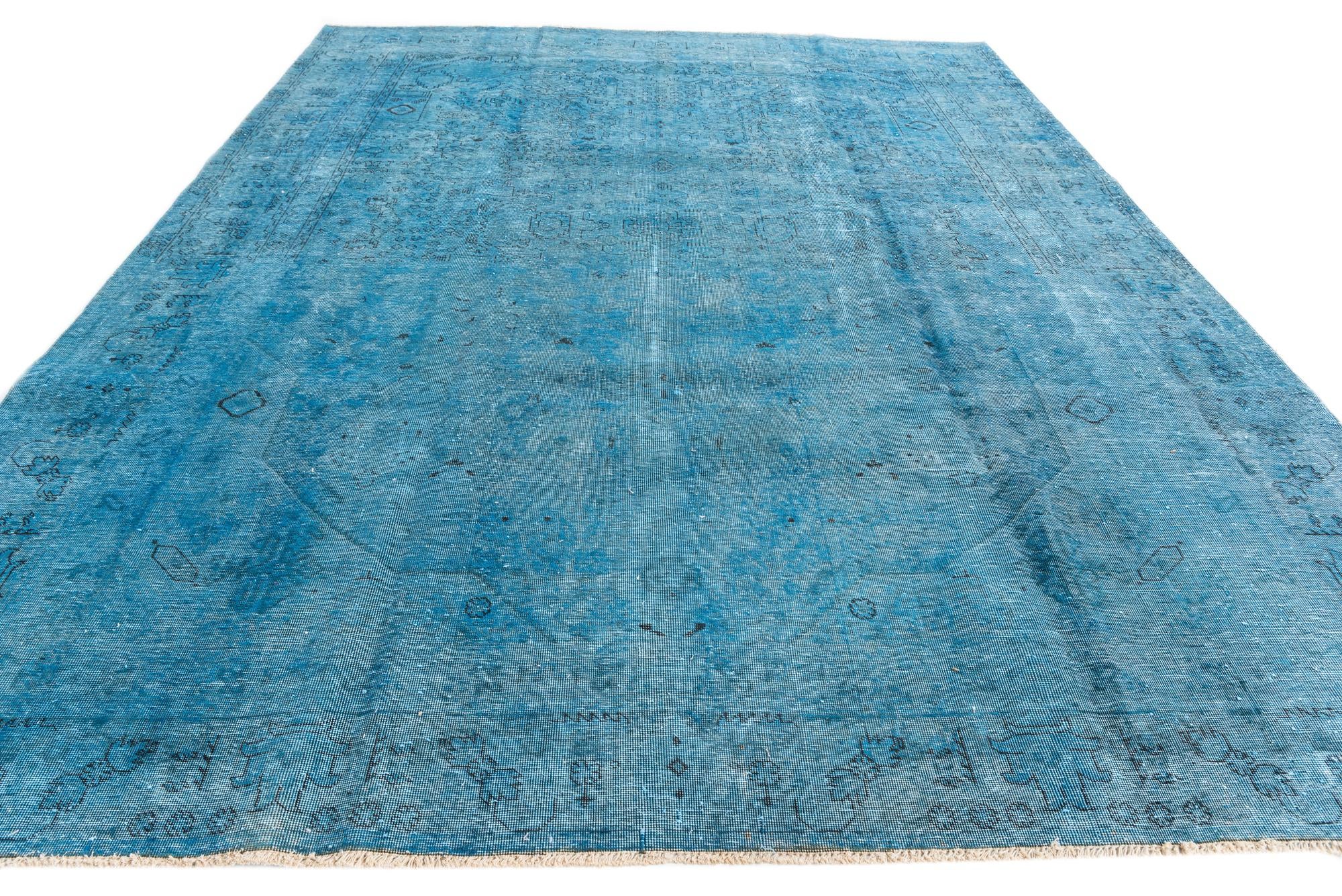 9' 5 x 12' 4 Hand Knotted Ultra Vintage Persian Wool Rug