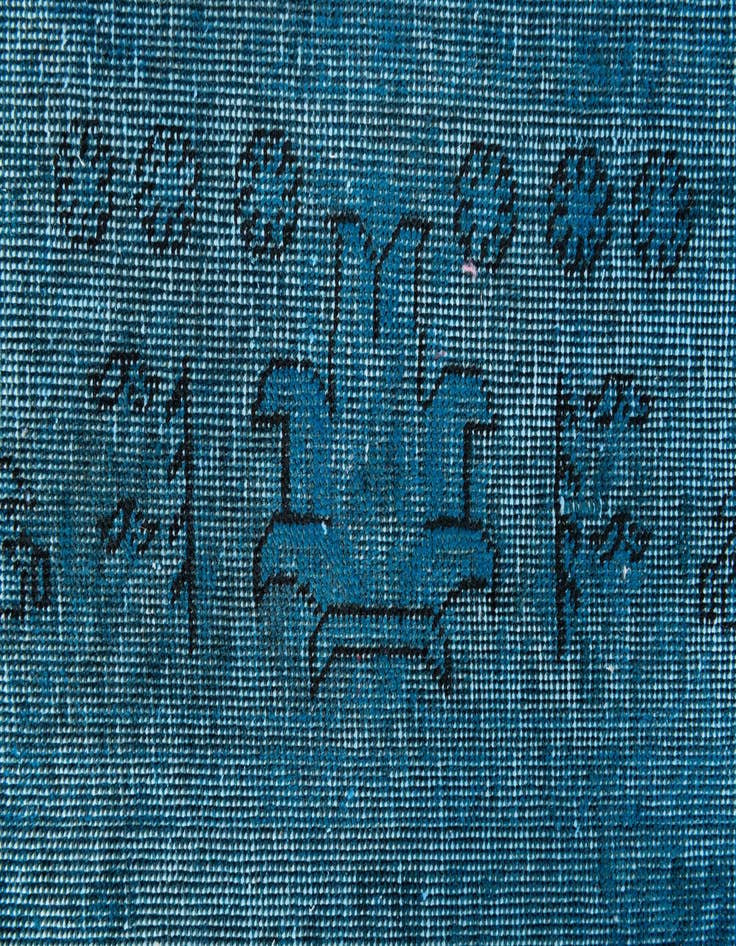 Detail image of 9' 5 x 12' 4  Hand Knotted Ultra Vintage Persian Wool Rug