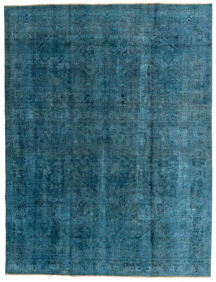 9' 5 x 12' 4 Hand Knotted Ultra Vintage Persian Wool Rug