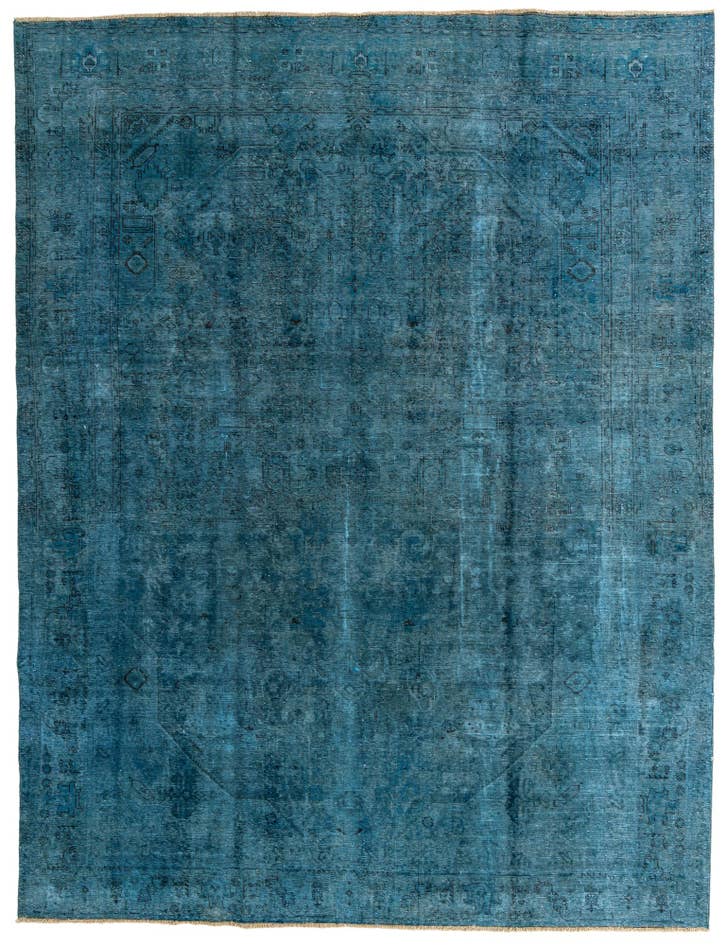Detail image of 9' 5 x 12' 4 Hand Knotted Ultra Vintage Persian Wool Rug