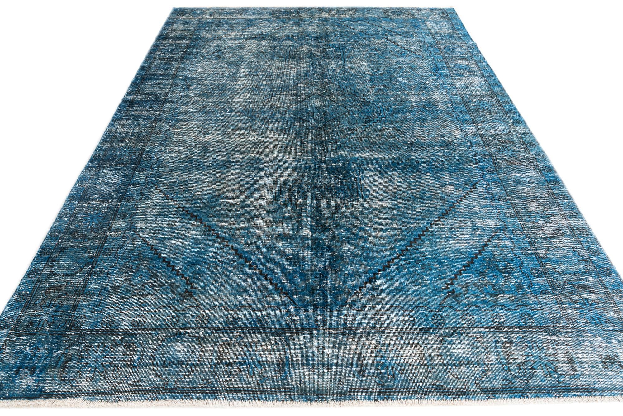 6' 6 x 9' 1 Hand Knotted Ultra Vintage Persian Wool Rug