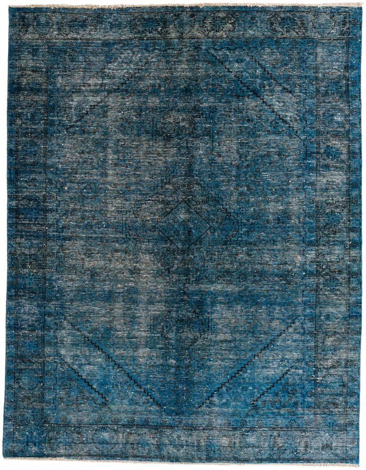 Detail image of 6' 6 x 9' 1 Hand Knotted Ultra Vintage Persian Wool Rug