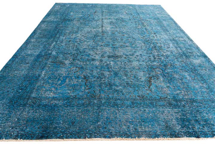 9' 6 x 12' 4 Hand Knotted Ultra Vintage Persian Wool Rug