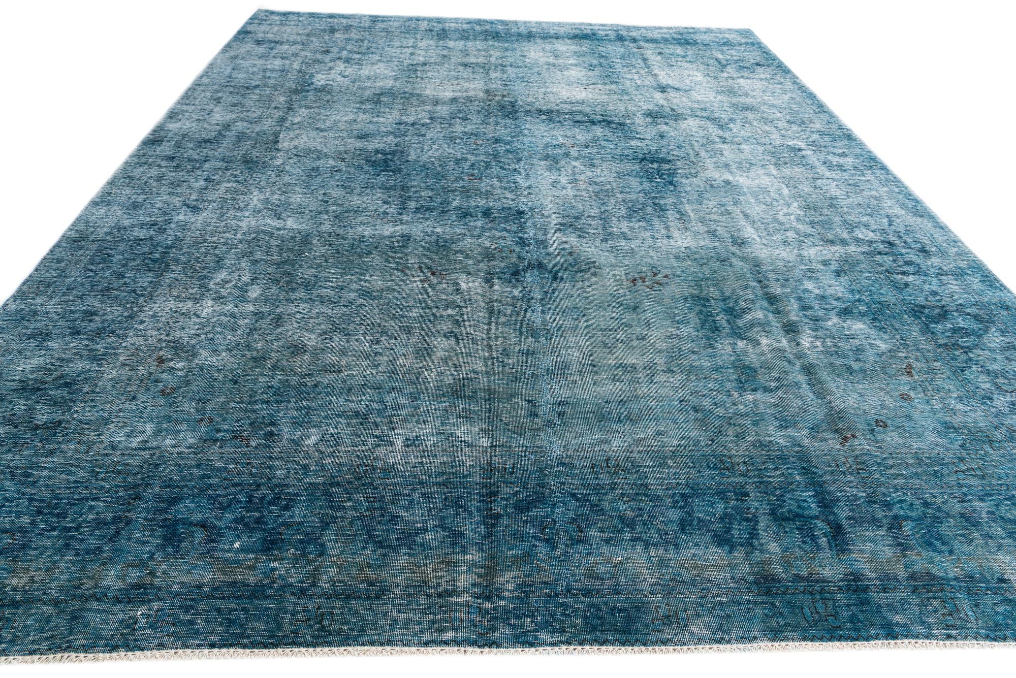 9' 9 x 12' 8 Hand Knotted Ultra Vintage Persian Wool Rug