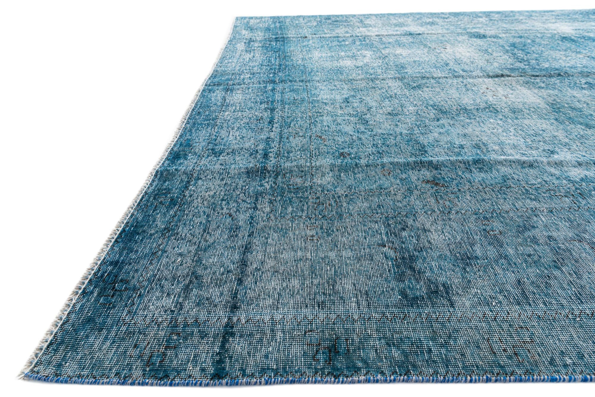 9' 9 x 12' 8 Hand Knotted Ultra Vintage Persian Wool Rug
