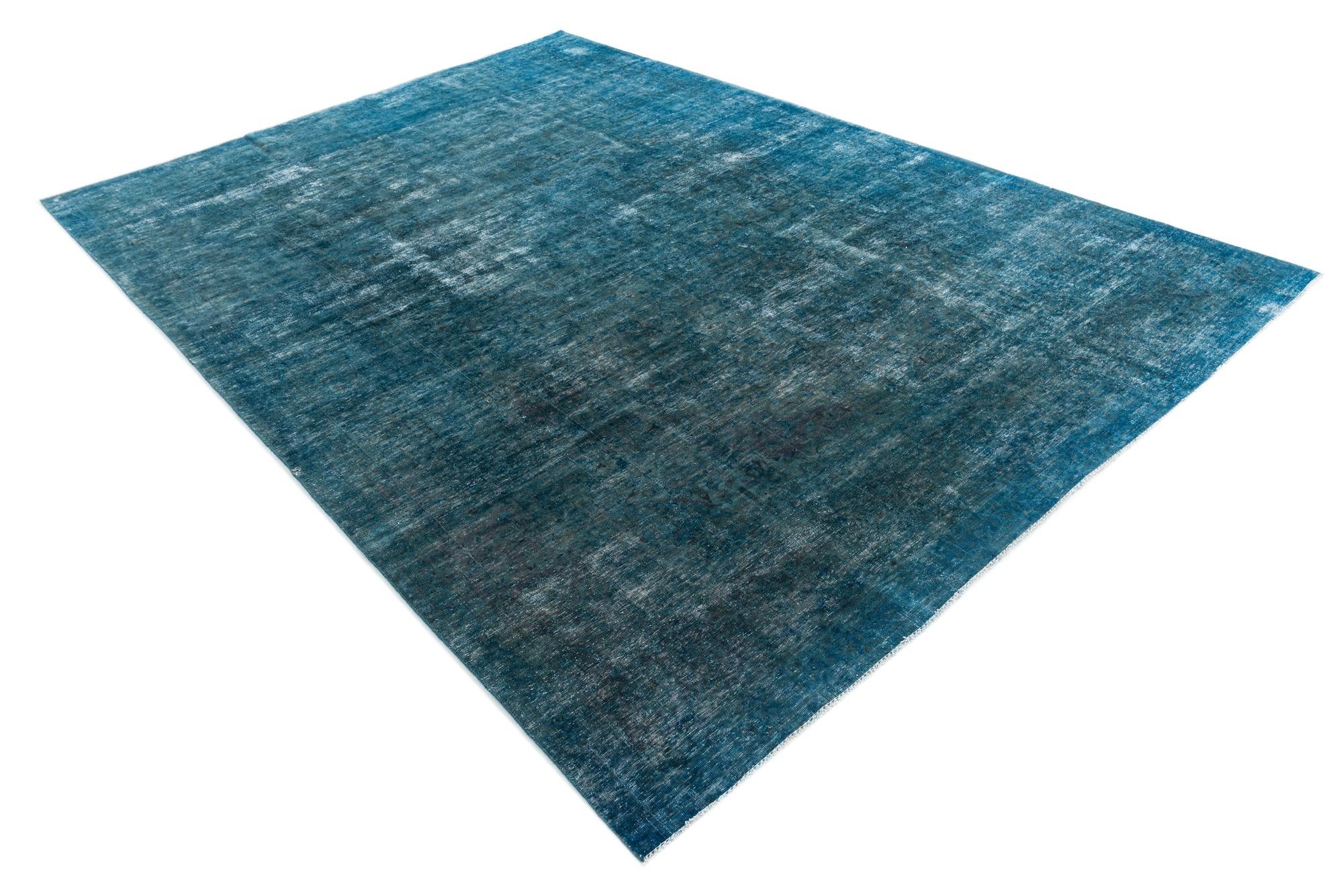 9' 5 x 12' 10 Hand Knotted Ultra Vintage Persian Wool Rug