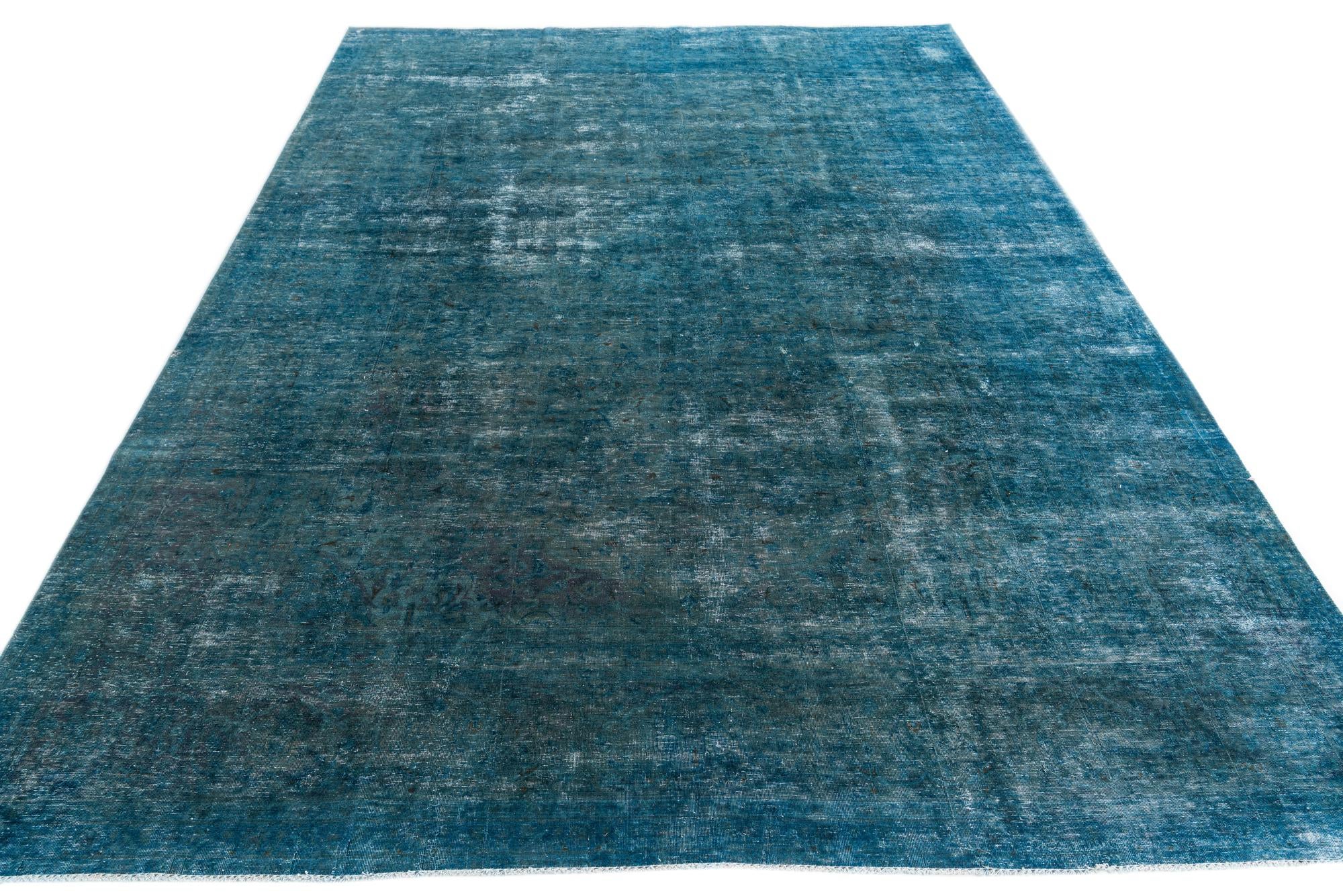 9' 5 x 12' 10 Hand Knotted Ultra Vintage Persian Wool Rug