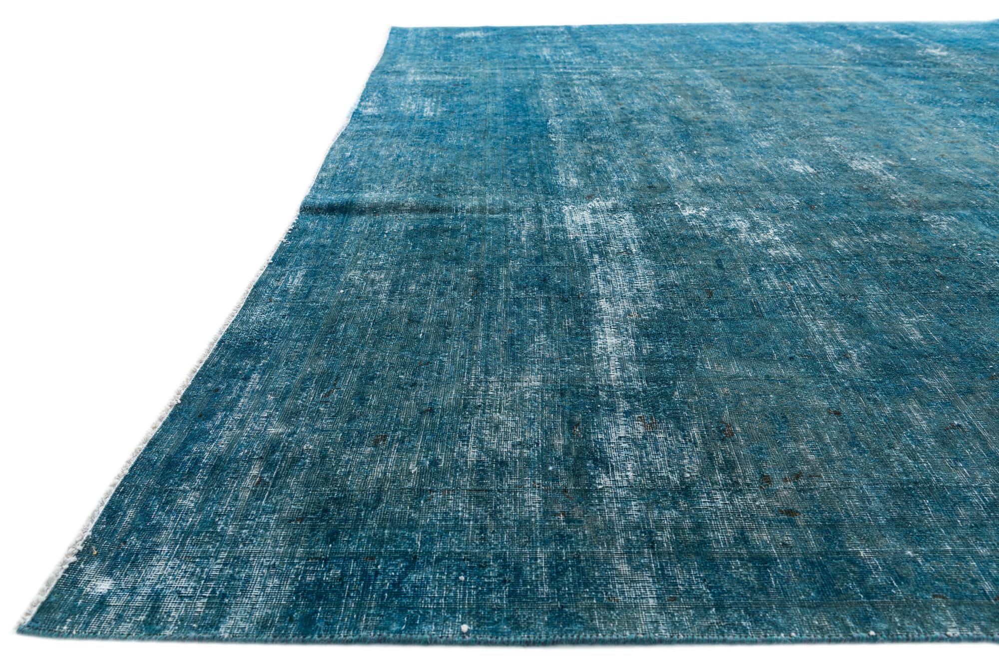9' 5 x 12' 10 Hand Knotted Ultra Vintage Persian Wool Rug