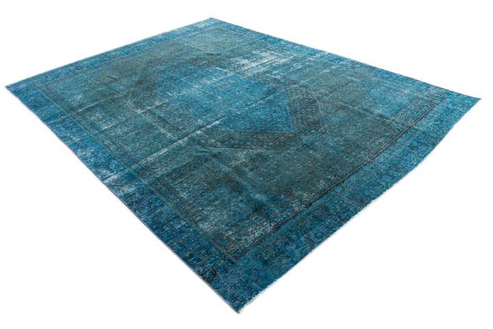 8' 4 x 11' 1 Hand Knotted Ultra Vintage Persian Wool Rug