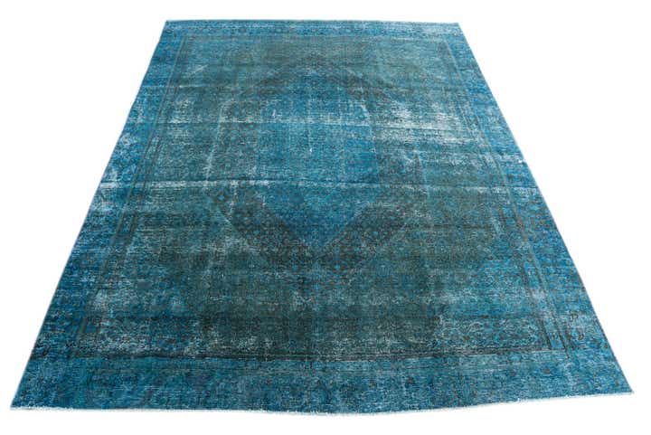 8' 4 x 11' 1 Hand Knotted Ultra Vintage Persian Wool Rug