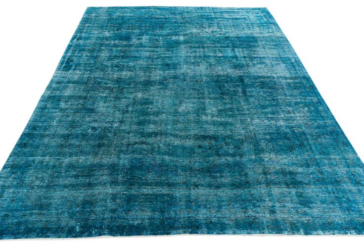 Detail image of 9' 4 x 12' Hand Knotted Ultra Vintage Persian Wool Rug