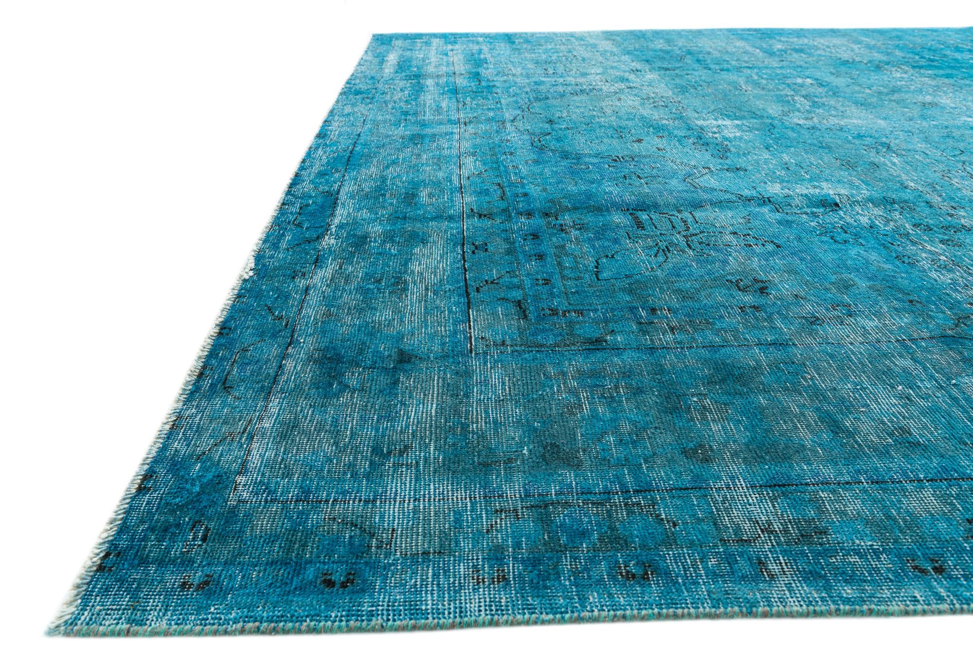9' 4 x 12' Hand Knotted Ultra Vintage Persian Wool Rug