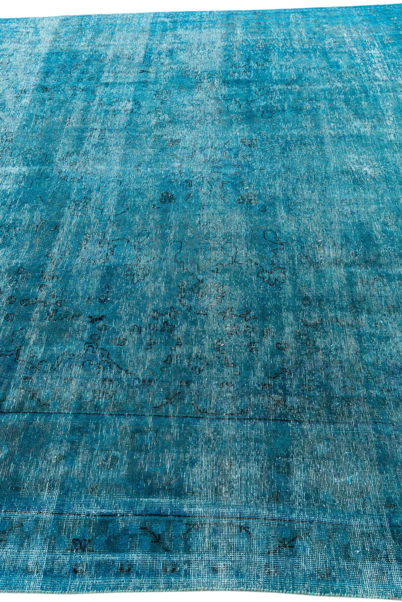 9' 4 x 12' Hand Knotted Ultra Vintage Persian Wool Rug