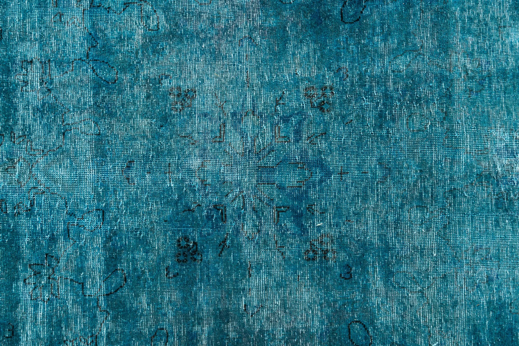 9' 4 x 12' Hand Knotted Ultra Vintage Persian Wool Rug