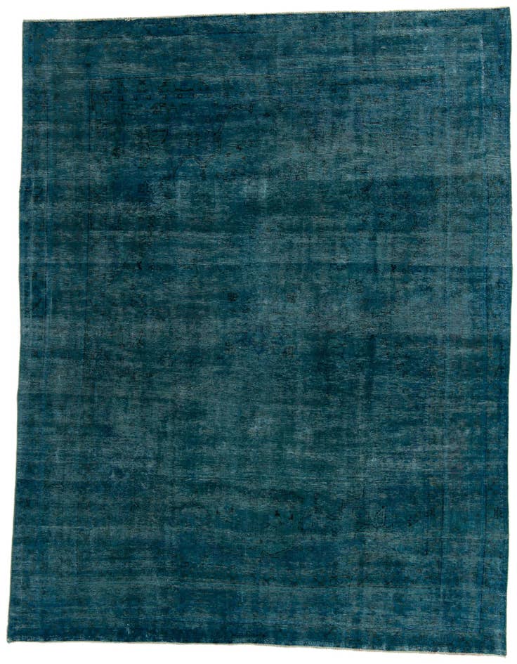 Detail image of 9' 4 x 12' Hand Knotted Ultra Vintage Persian Wool Rug