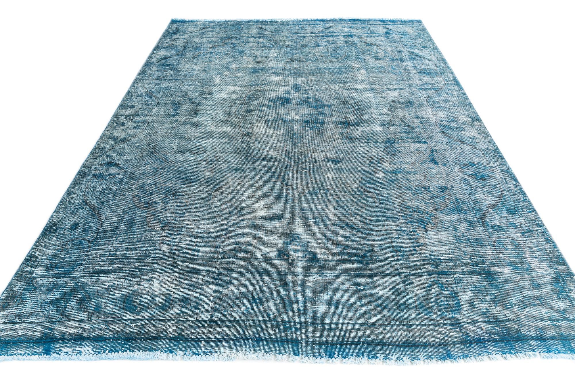 6' 4 x 9' 4 Hand Knotted Ultra Vintage Persian Wool Rug