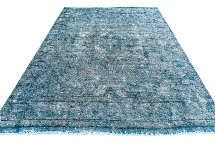 Detail image of 6' 4 x 9' 4 Hand Knotted Ultra Vintage Persian Wool Rug