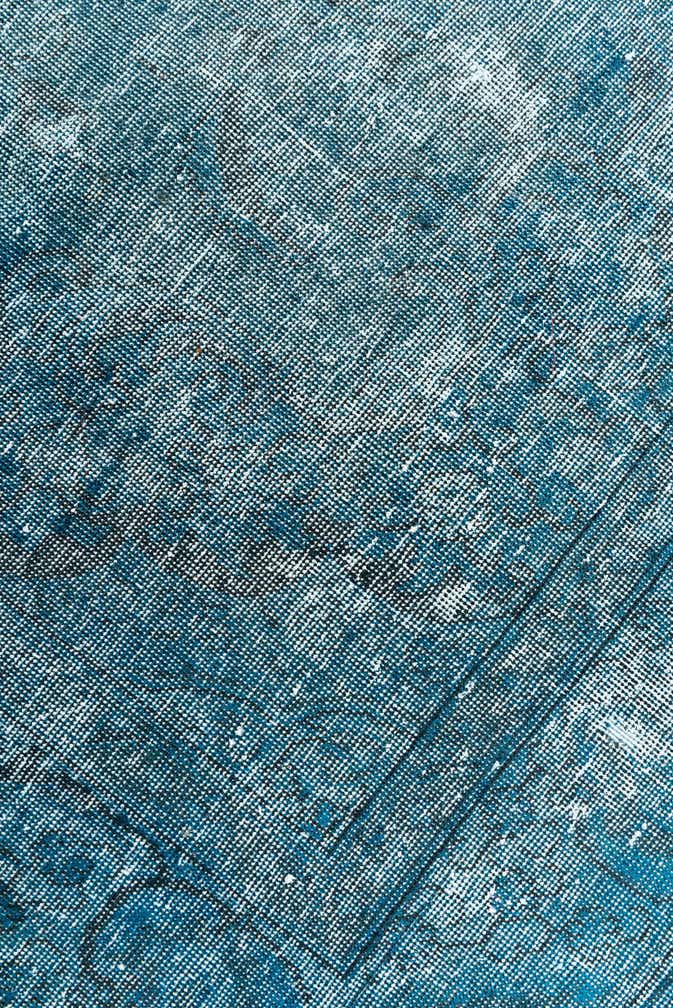 6' 4 x 9' 4 Hand Knotted Ultra Vintage Persian Wool Rug