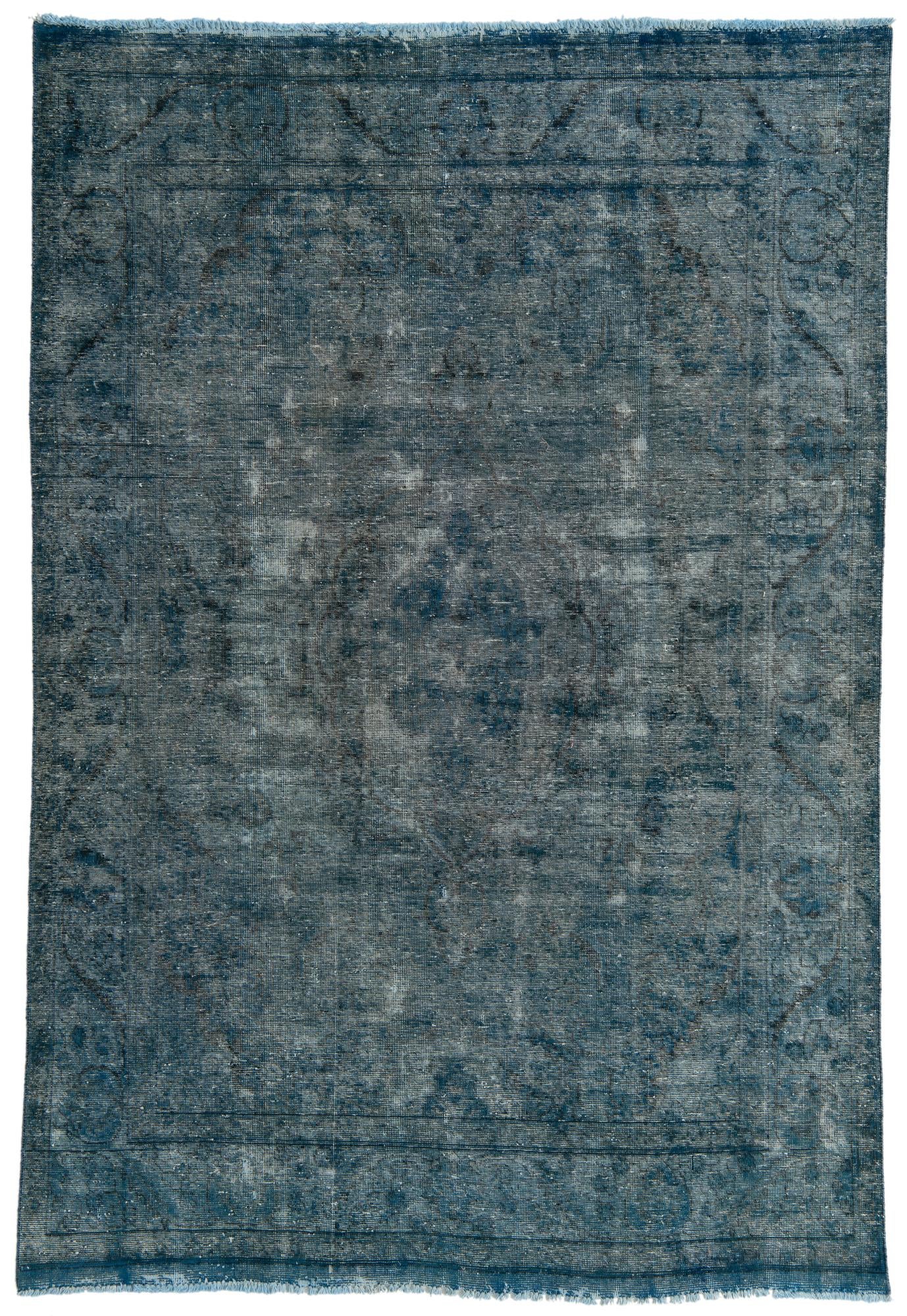 6' 4 x 9' 4 Hand Knotted Ultra Vintage Persian Wool Rug