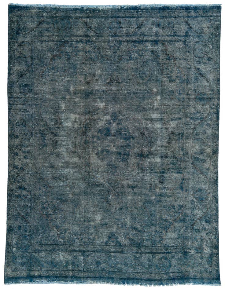 Detail image of 6' 4 x 9' 4 Hand Knotted Ultra Vintage Persian Wool Rug
