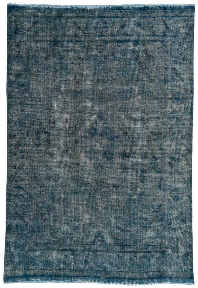 Detail image of 6' 4 x 9' 4 Hand Knotted Ultra Vintage Persian Wool Rug