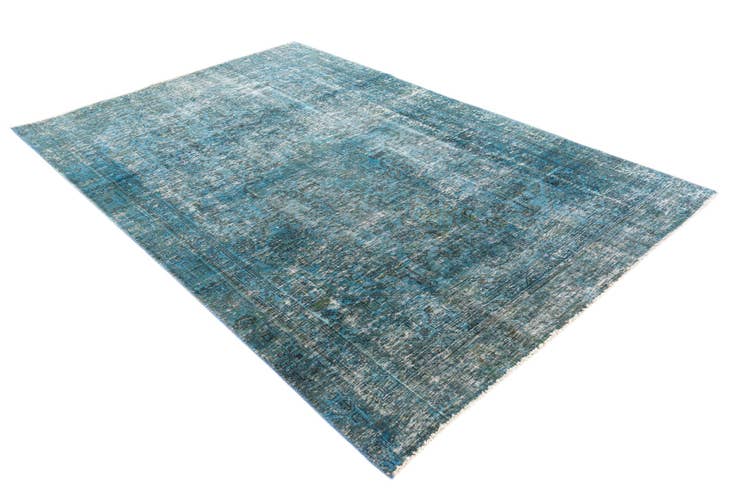 Detail image of 5' 9 x 9' Hand Knotted Ultra Vintage Persian Wool Rug