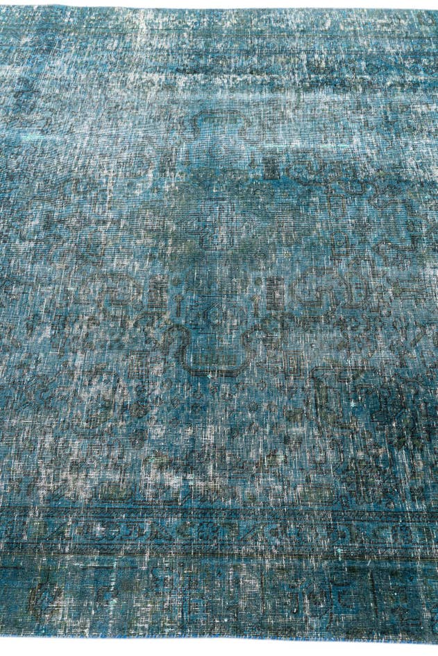 Detail image of 5' 9 x 9' Hand Knotted Ultra Vintage Persian Wool Rug