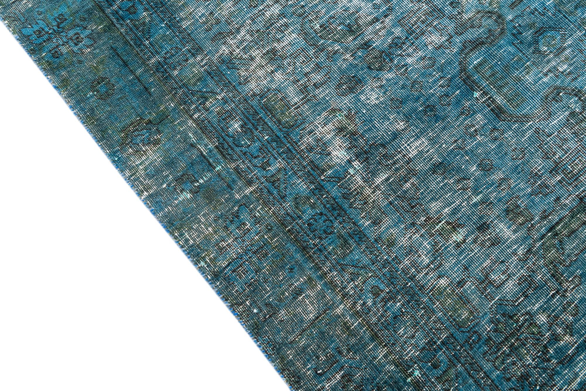 5' 9 x 9' Hand Knotted Ultra Vintage Persian Wool Rug