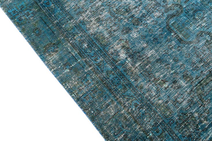 Detail image of 5' 9 x 9' Hand Knotted Ultra Vintage Persian Wool Rug