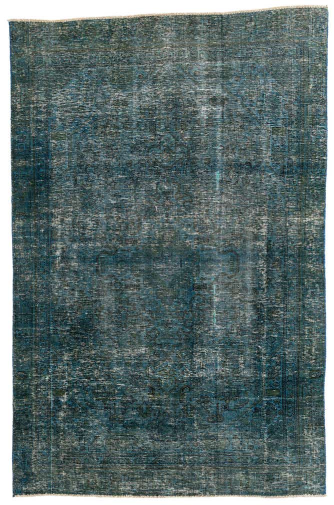 5' 9 x 9' Hand Knotted Ultra Vintage Persian Wool Rug