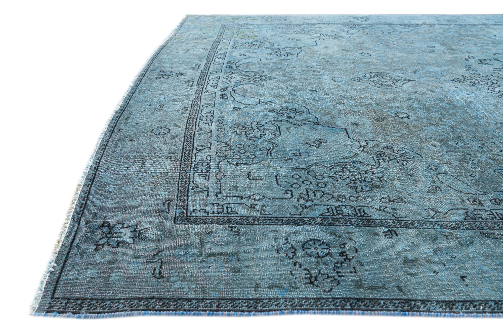 6' 4 x 9' 5 Hand Knotted Ultra Vintage Persian Wool Rug