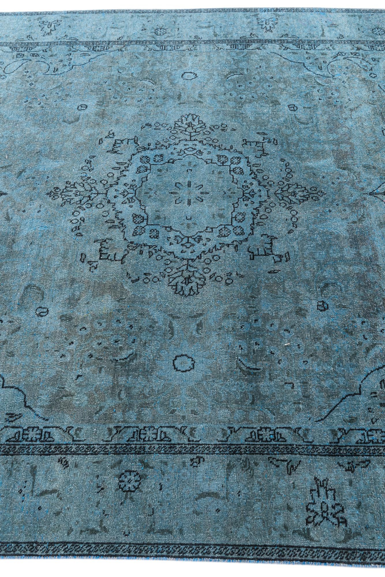 6' 4 x 9' 5 Hand Knotted Ultra Vintage Persian Wool Rug