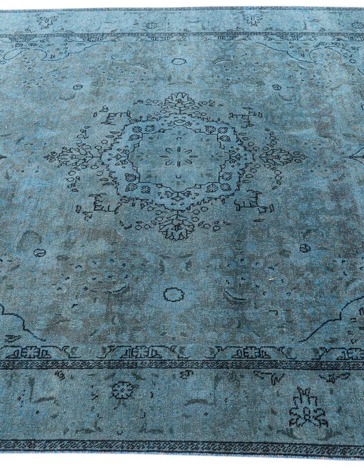Detail image of 6' 4 x 9' 5  Hand Knotted Ultra Vintage Persian Wool Rug